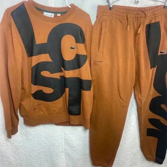 Lacoste Men Contrast Lettering Cotton - Picture 2 of 10